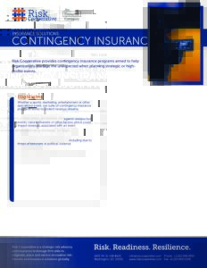 Contingency Insurance OnePager