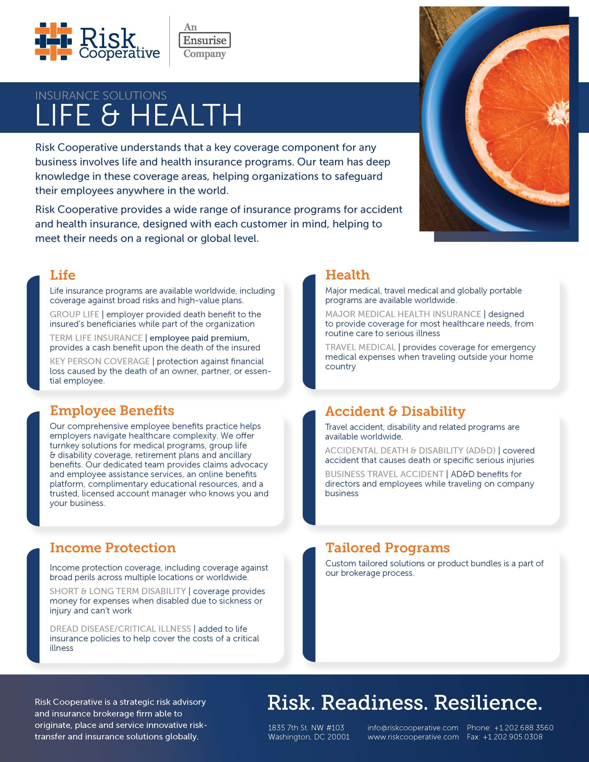 L&H Insurance OnePager